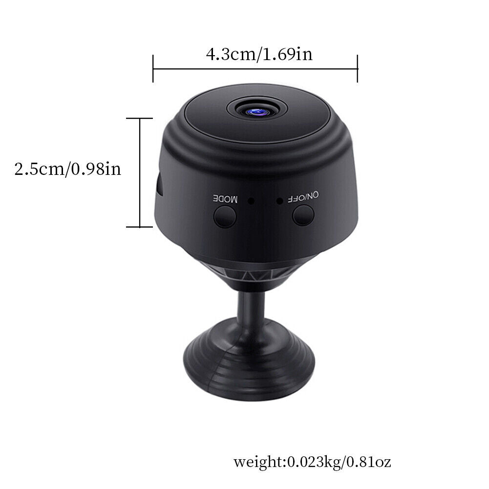 US 1-2 Pc Mini Camera WiFi Home Security Hidden Nanny Cam Audio Live Feed Audio