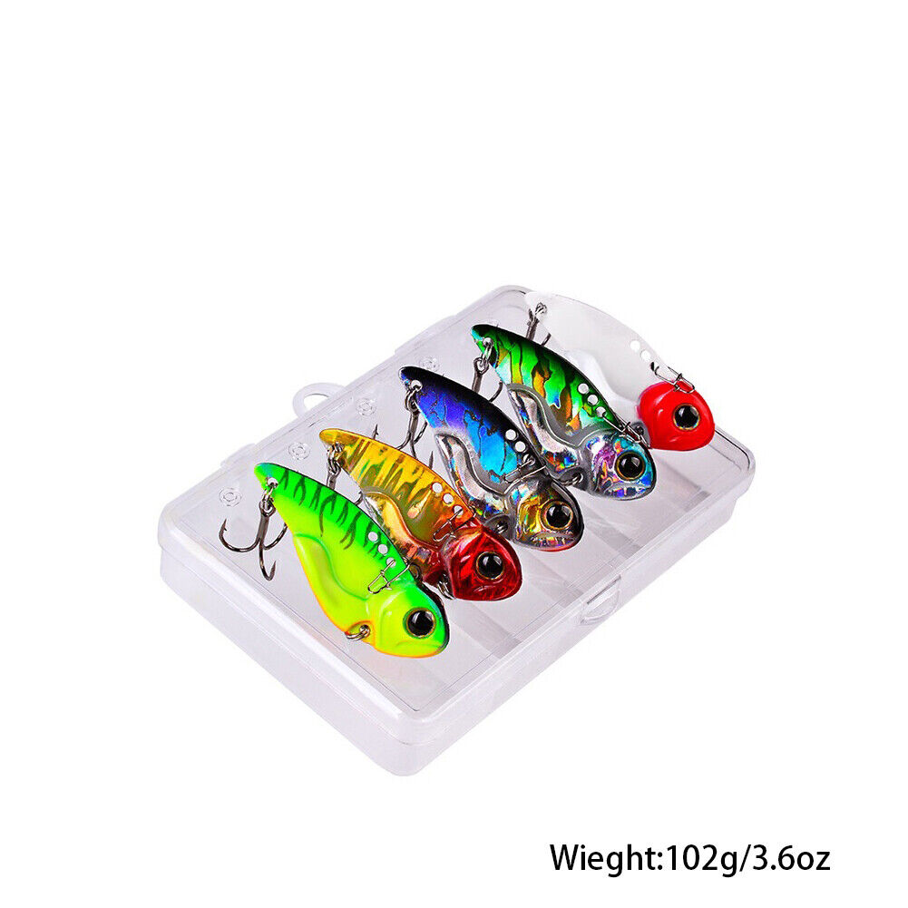 US 6-12 pcs 15g Vault Blade Fish Bait Vibration Lure Great Casting Jigging Spoon