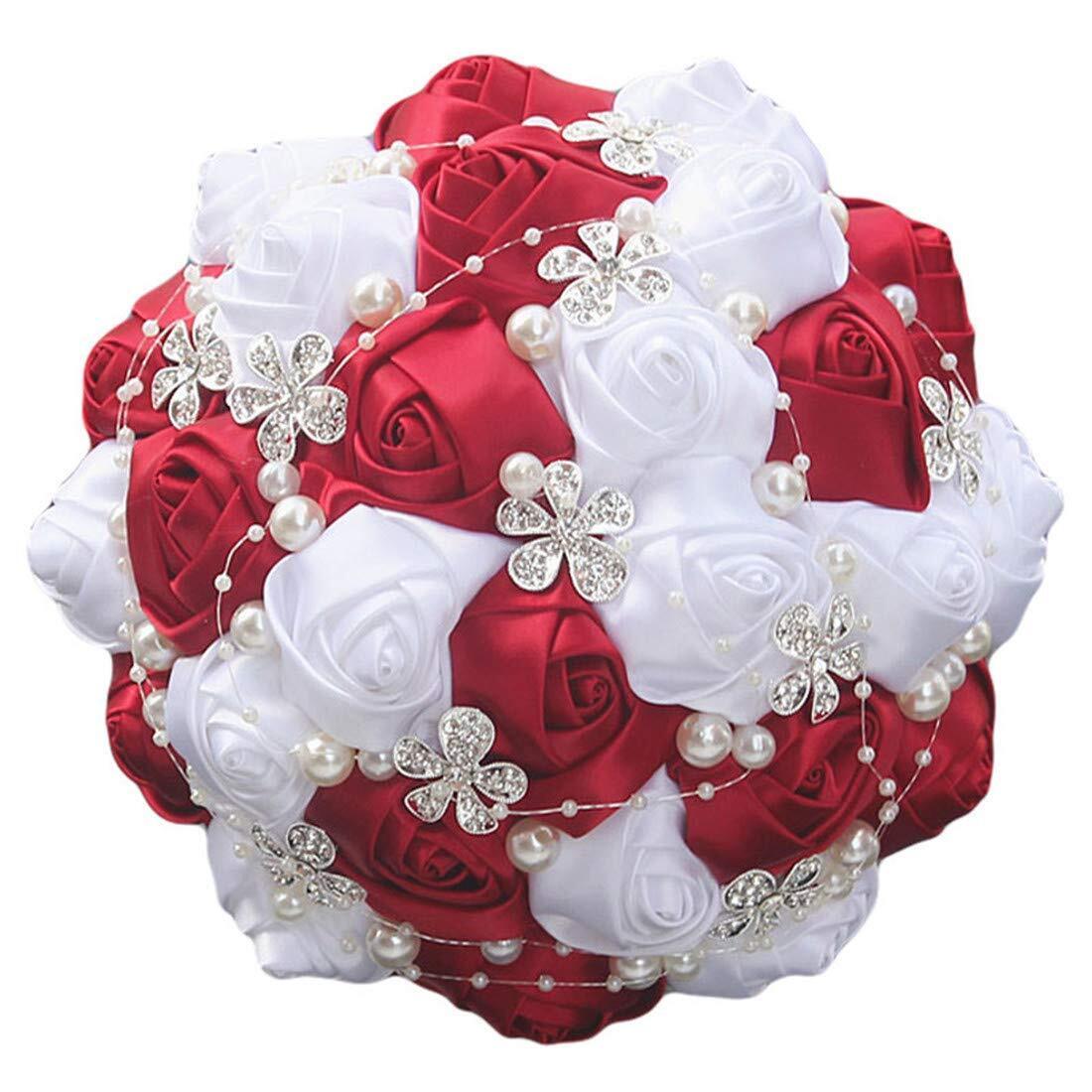 Wedding Bouquet Bridal Brooch Bouquets Bridesmaid Bouquet Diamond Pearl Ribbon