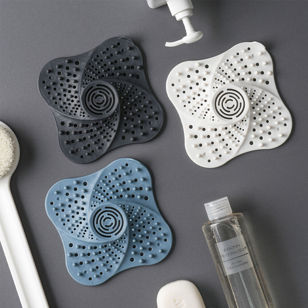 US 4-8 Pack Bathroom Drain Cover Hair Catcher Drain Strainer Covers Sink Filter