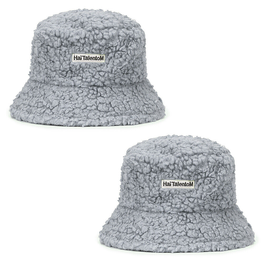 US Women Fashion Winter Bucket Hat Vintage Cloche Hats Wool Warmer Fisherman Cap
