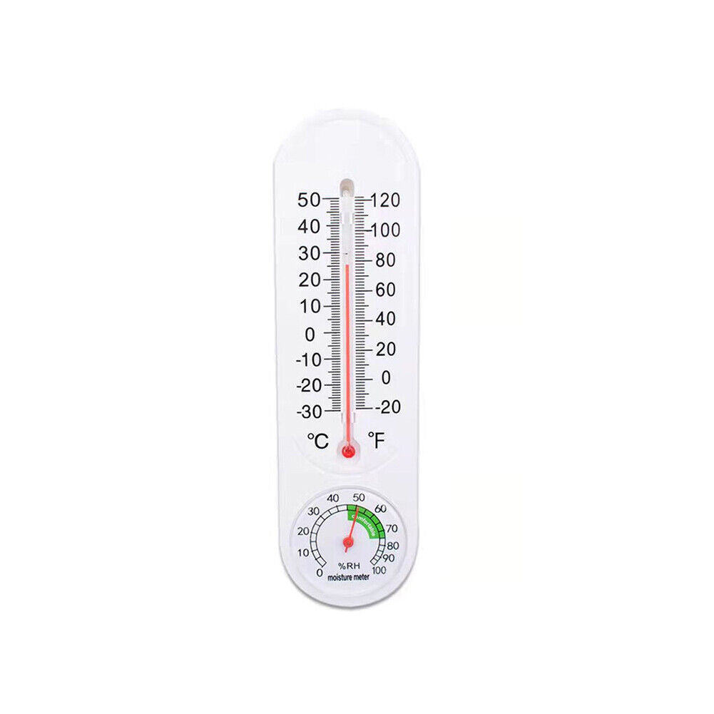 US 1-2 Pack Vertical Thermometer Hygrometer Indoor Outdoor Thermometer Wireless