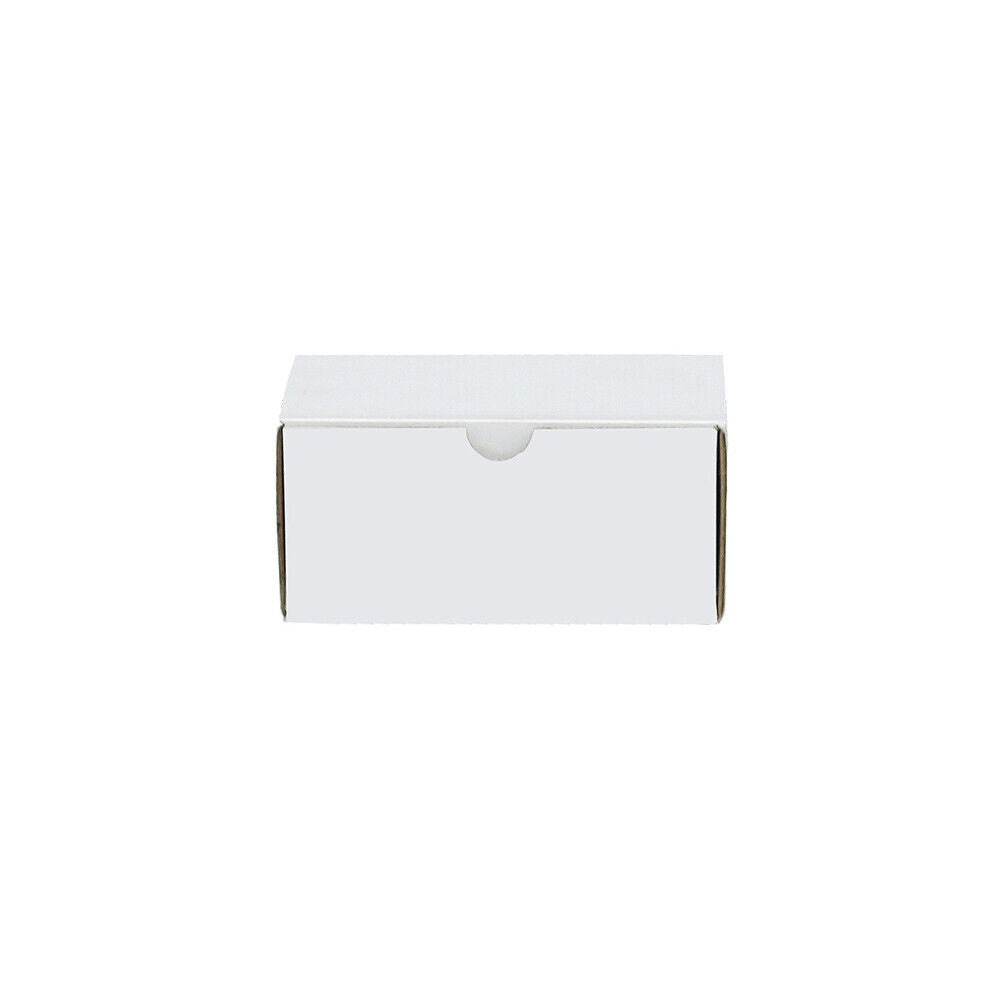 US 100Pc White Cardboard Paper Box Mailing Packing Shipping Box Corrugated 6x4x3