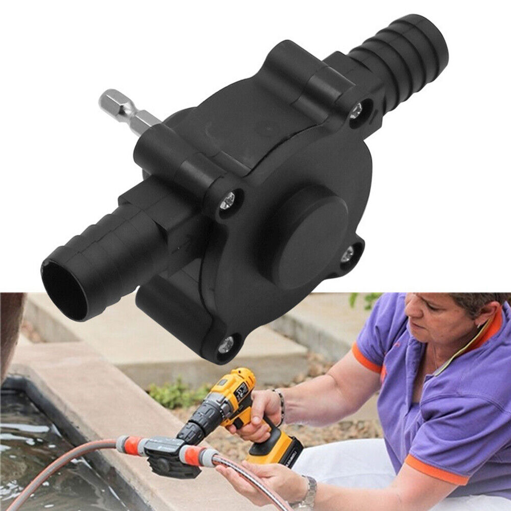 US 1-2 Pack Home Electric Drill Drive Self Priming Pump Water Oil Fluid Transfer