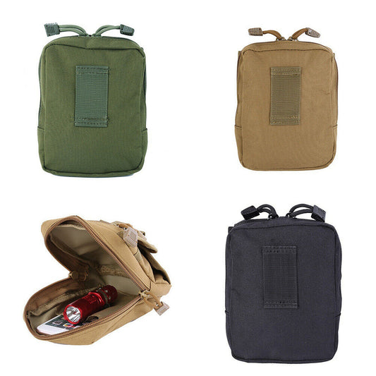US 1-2 Pc MOLLE Tactical Small Utility Phone GPS Electronic Device Tool Pouch