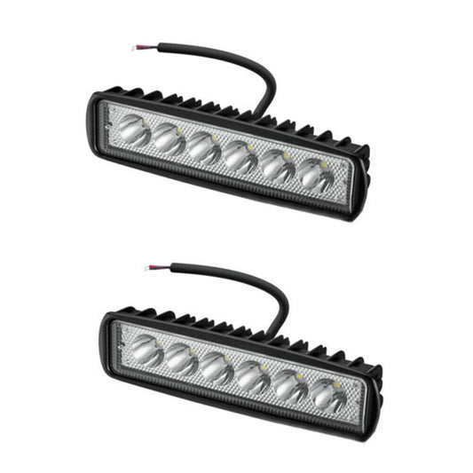 US 2-4 Pack 6'' LED Work Light Bar 18W Lamp Flood Spot Work Driving Fog SUV ATV