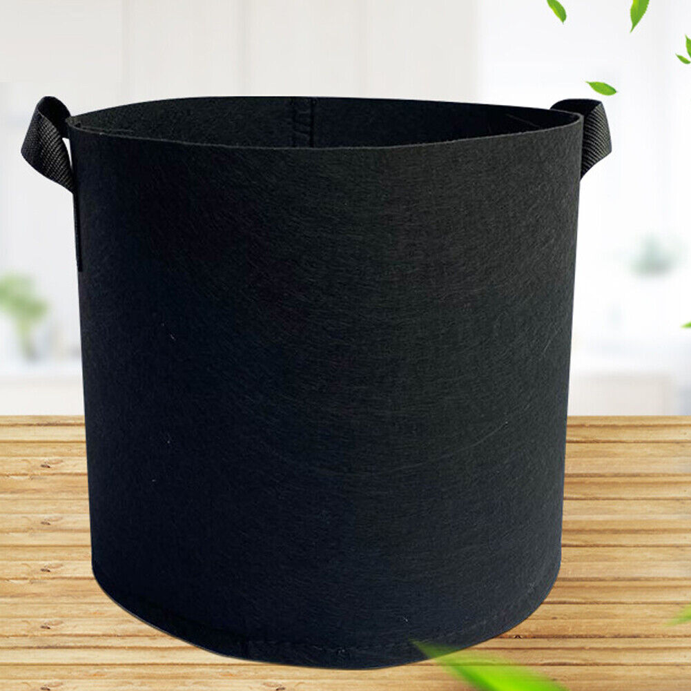 US 10 / 15 Gallon Plant Growing Bags Fabric Pot Nursery Soil Bag Thickened Nonwo