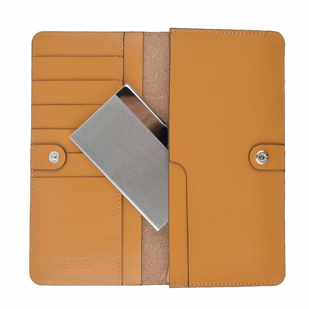 US 2-4 Pcs Stainless Steel Pocket Business Card Holder Case ID Credit Wallet Box