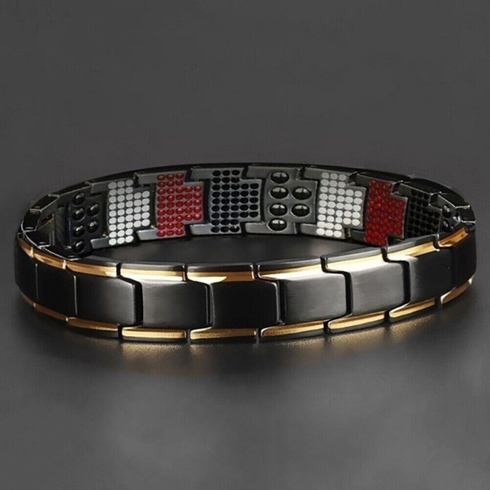 US 1-2 Pc Therapeutic Energy Healing Magnetic Bracelet Therapy Arthritis Jewelry