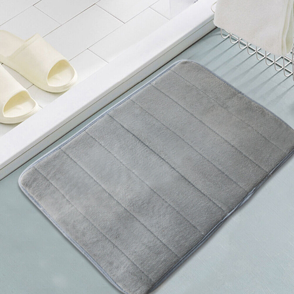US Luxurious Absorbent Soft Memory Foam Rug Shower Bath Mat Non-Slip 31.5"x19.8"