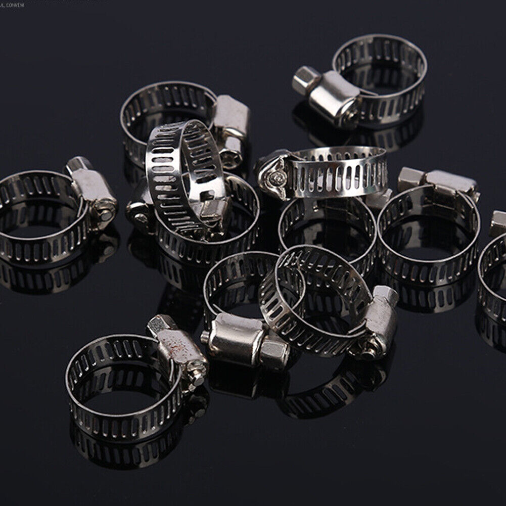 US 10- 20 Pcs 3/4" CLAMP STAINLESS STEEL HOSE CLAMPS 1/2" - 3/4" INDUSTRIAL TOOL