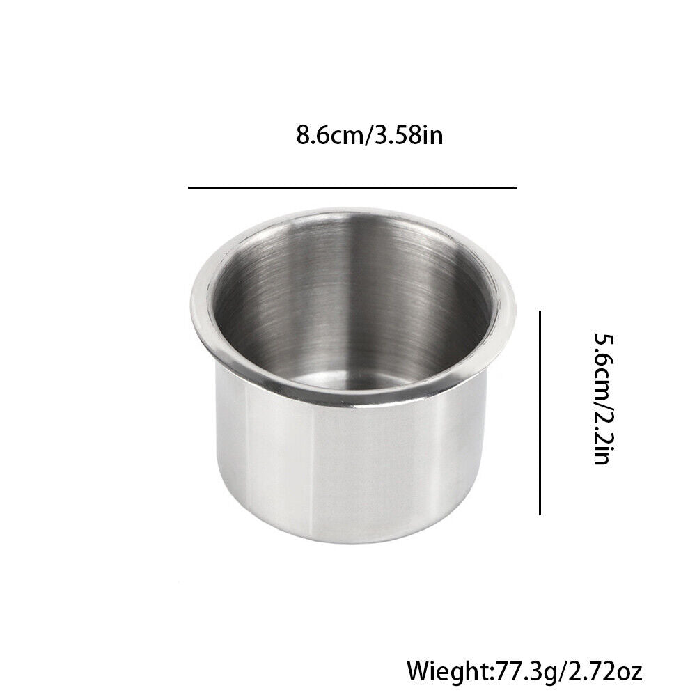 US 2-4 Pack Universal Stainless Steel Cup Drink Holders Boat Truck Marine Camper
