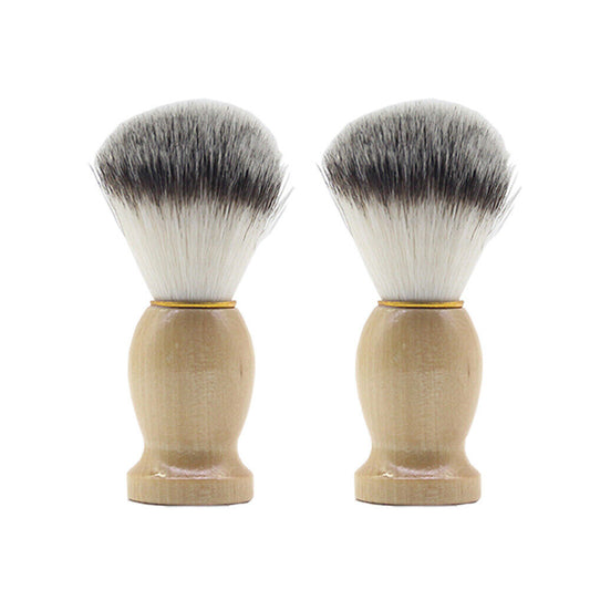 US 2-4 Pc Shaving Brush Perfect Shave Barber Hard Wooden Handle Badger Hair Soft
