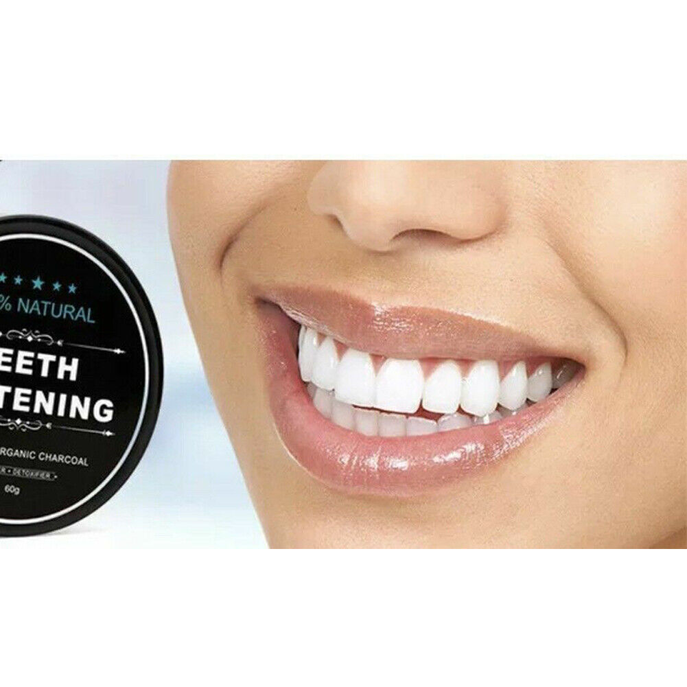 US 2-4Pc Activated Charcoal Teeth Whitening Powder Organic Coconut Removes Stain