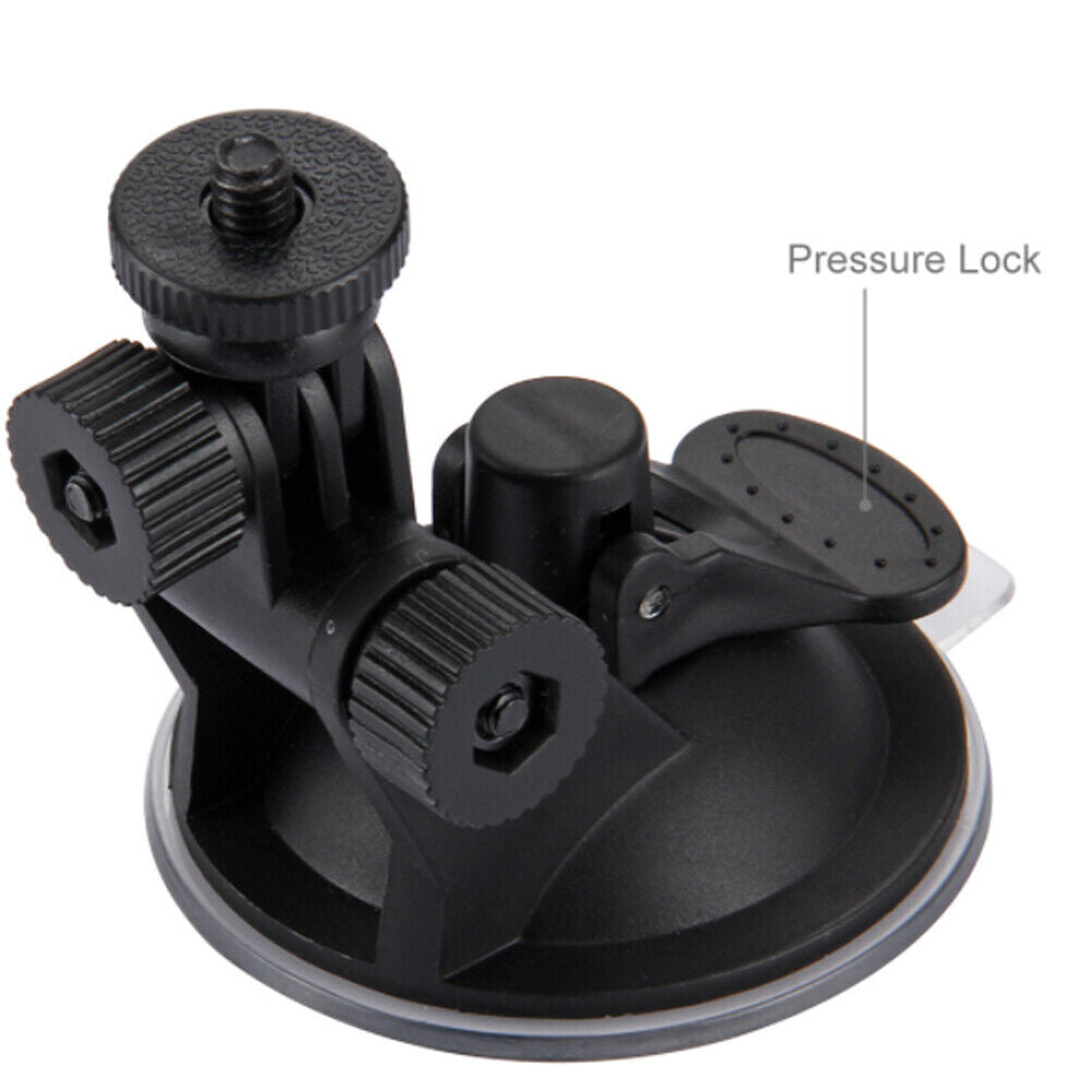 US 2-4Pc Adjustable Windshield Suction Cup CarMount Action Camera Bracket Holder