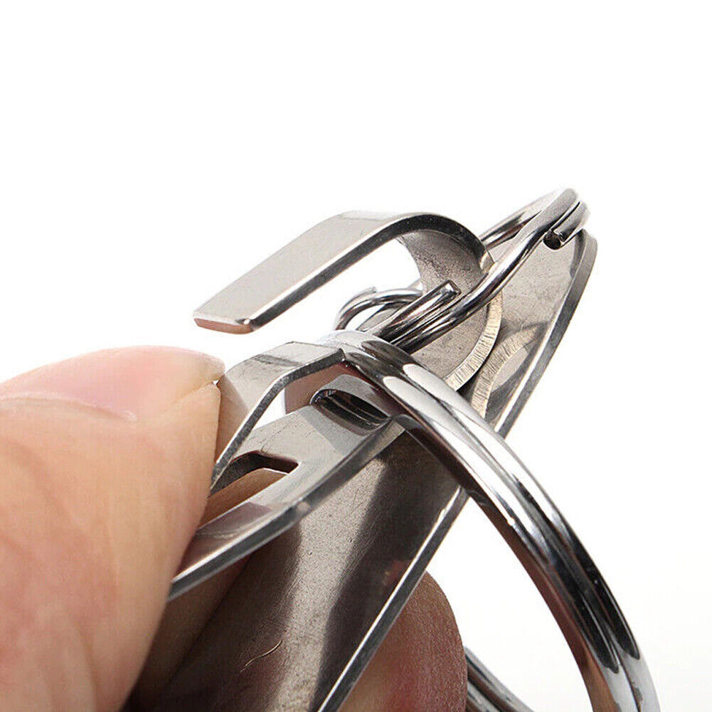 US 1-2 Pack Titanium Carabiner Key Chain Ring Belt Quick Release Detachable Clip
