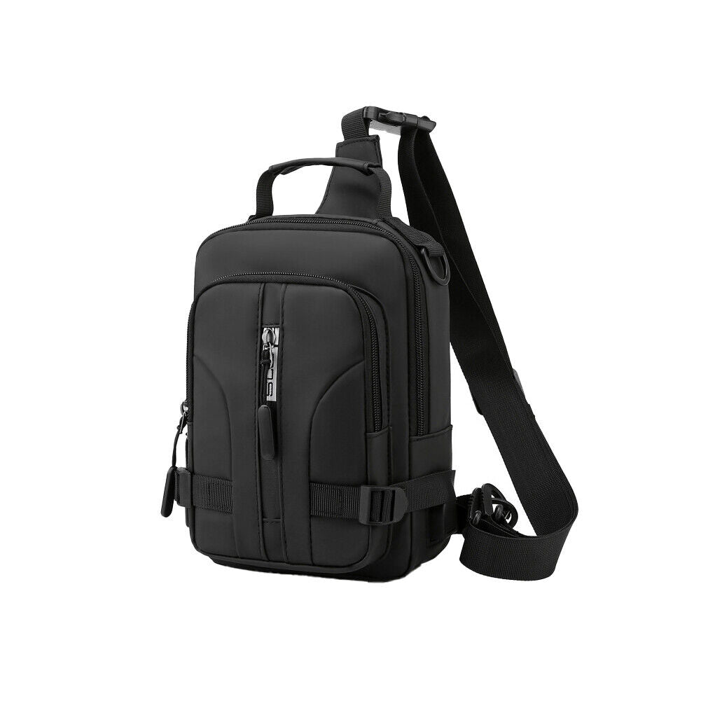 US Waterproof Men Women Sling Bag Chest Fanny Cross Travel Shoulder Backpack
