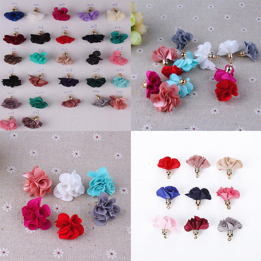 US 38-76 Pcs Tassels One Inch Mini Rose Tassel Light Gold Cap Tassel Pendants
