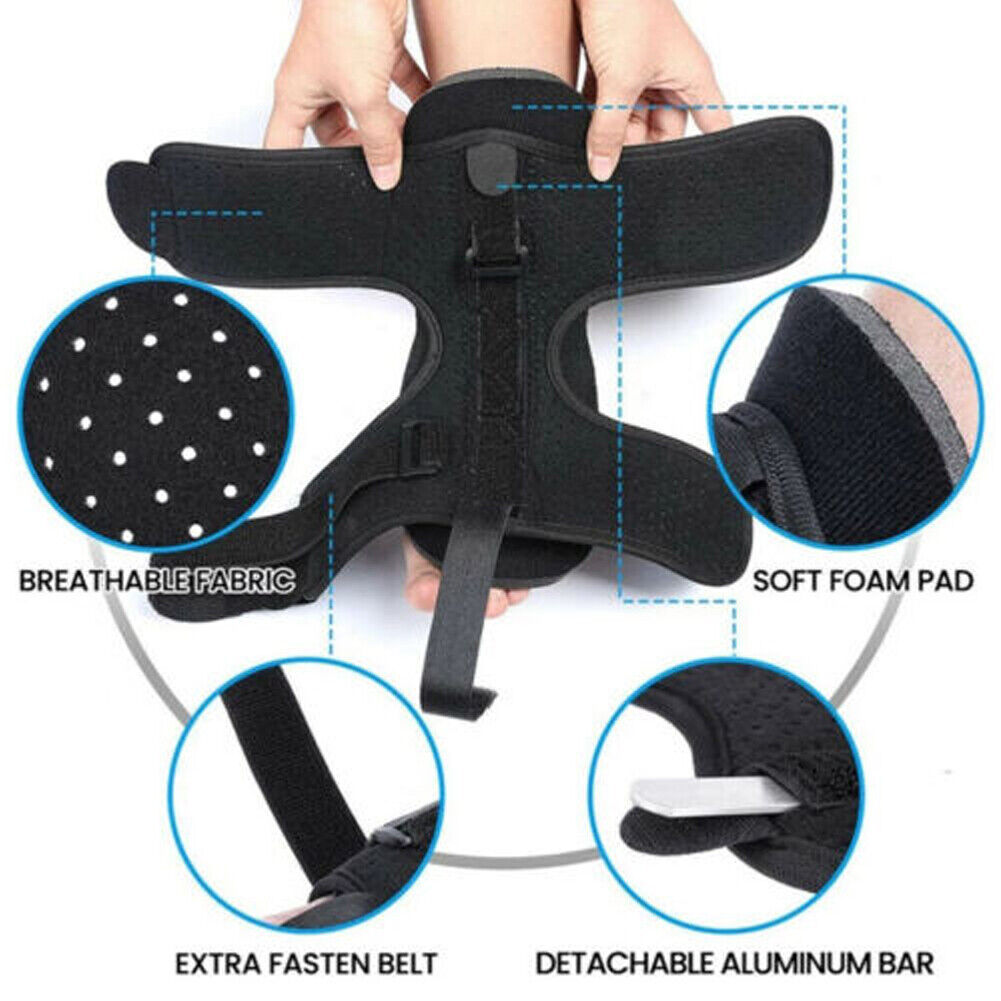 US 2-4 Pairs Adjustable Ankle Brace Foot Drop Orthotic Brace Support Toe Pain