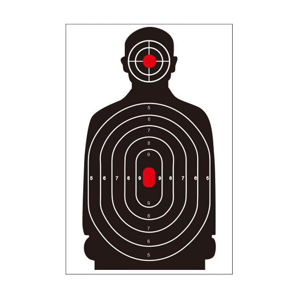 US 50 Pc 12x18'' Shooting Target, Targets for Pistol Shooting Targets for Range