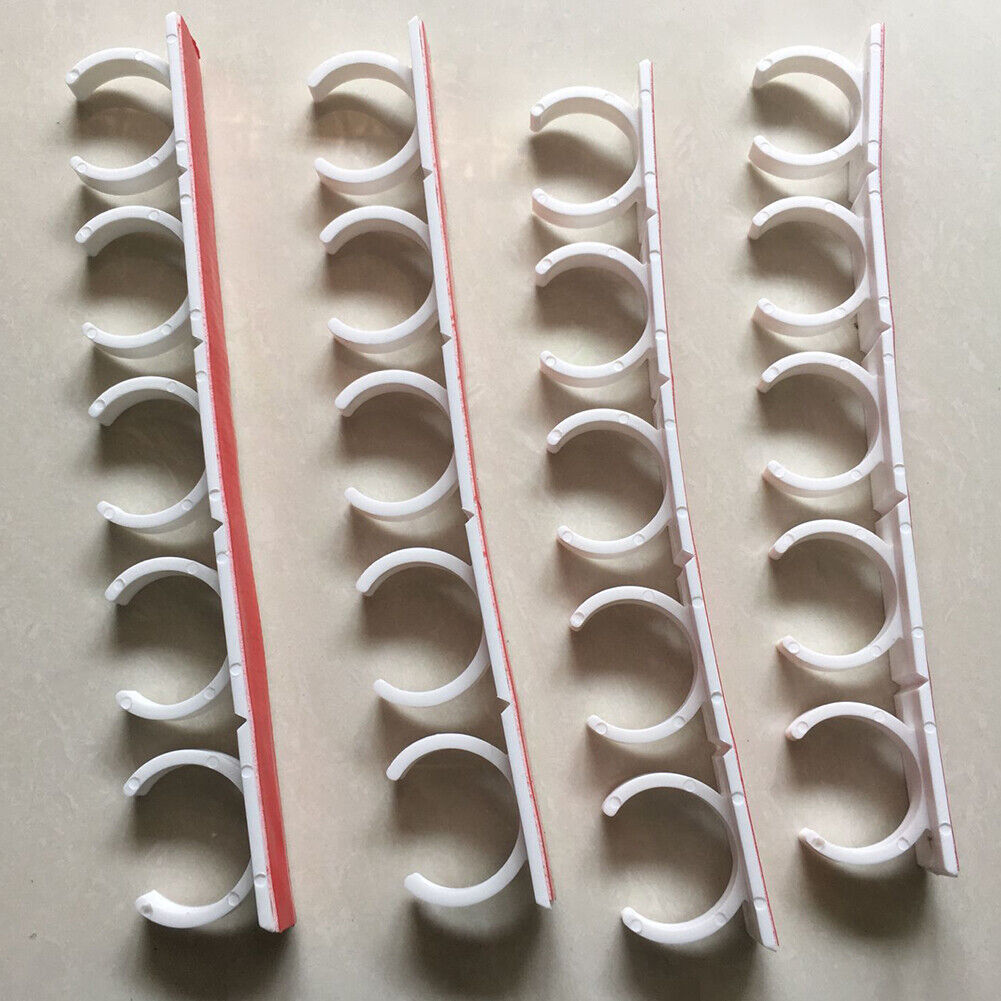 US 4-8Pc 20 Slot Jar Spice Clip Strip Door Wall Universal Organizer Rack Gripper