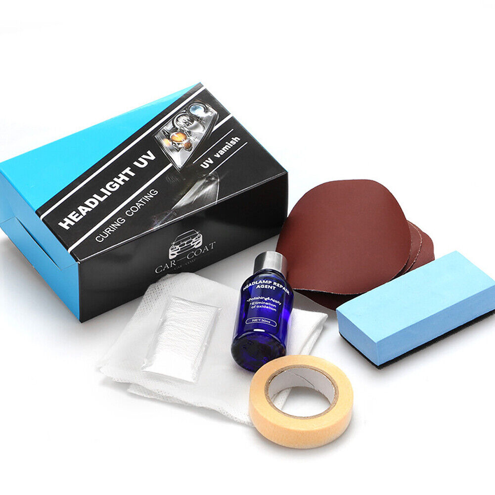 US 2-4 Pack Pro Car Headlight Lens Restoration Repair Kit Polish Cleaning Tool