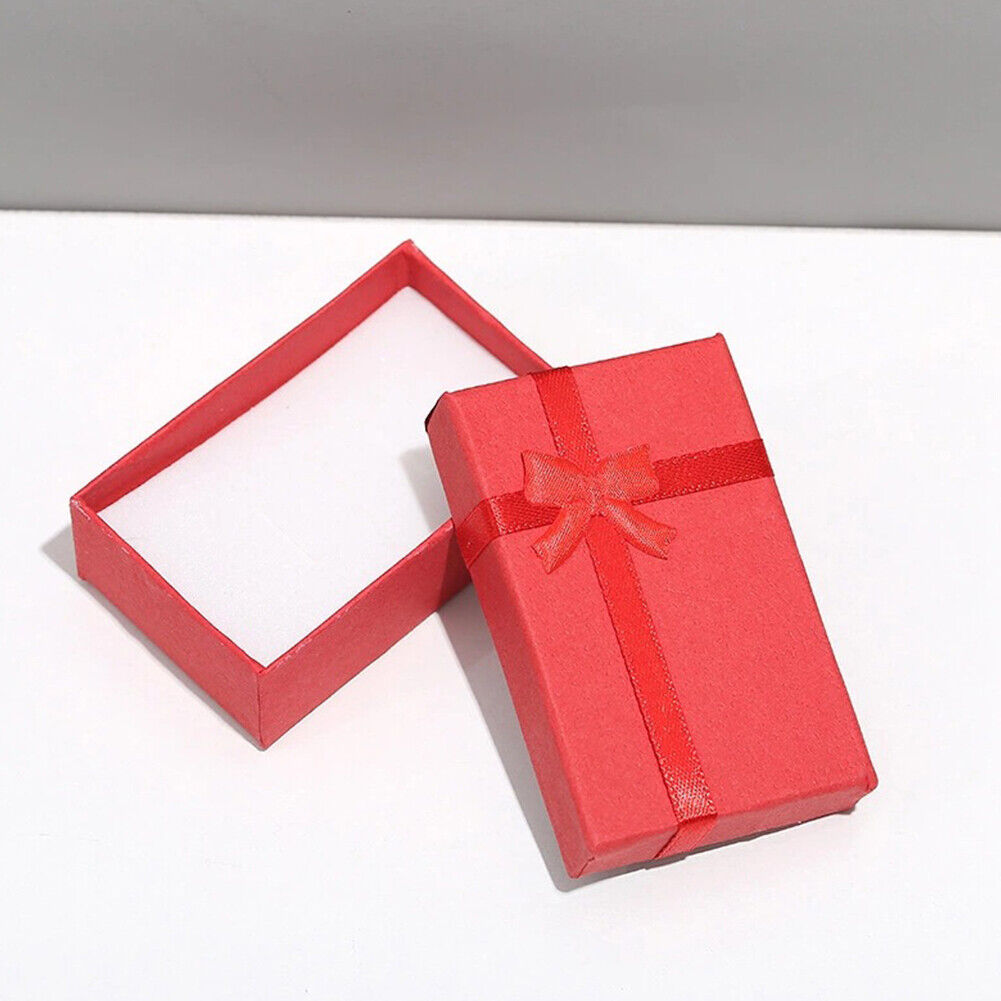 US 24-48Pack Jewelry Boxes Necklace Earrings Ring Gift Cardboard Bulk, 6 Colors