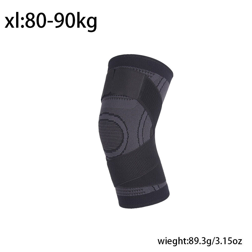 US 1 Pair Knee Sleeve Compression Brace Support Pads Joint Pain Arthritis Wrap
