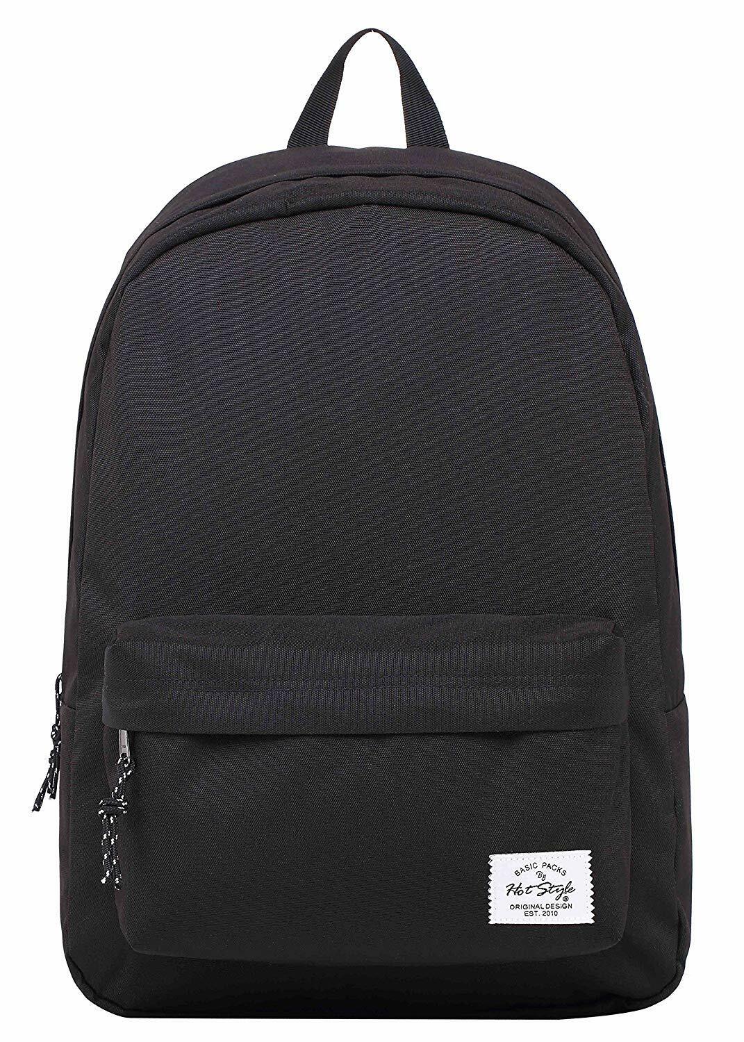 SIMPLAY Classic School Backpack Bookbag, 17"x12.5"x5",Assorted Colors and Prints