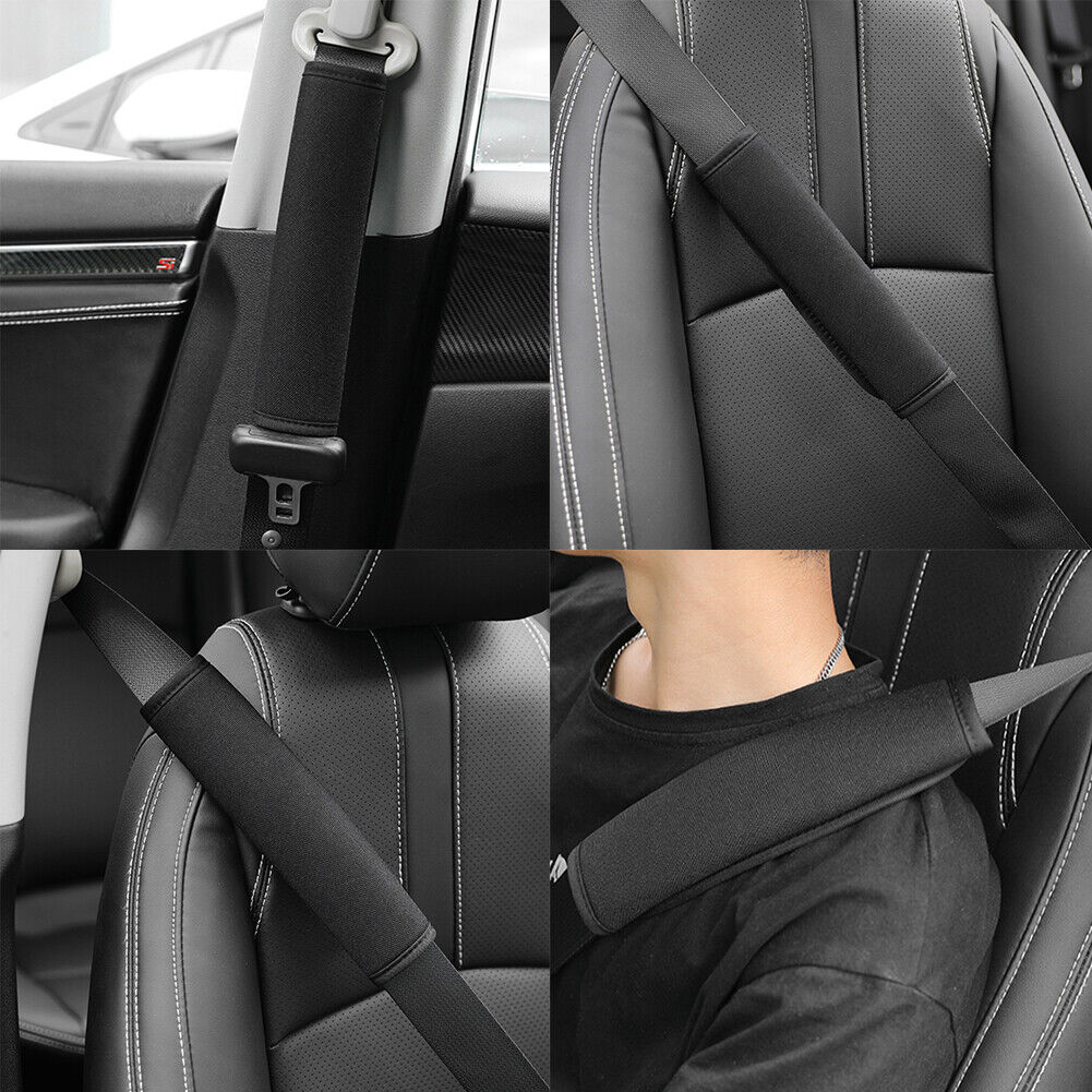 US 1-2 Pairs Universal Soft Seat Belt Set Cover Shoulder Pad Strap Protector Car