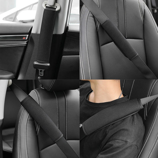 US 1-2 Pairs Universal Soft Seat Belt Set Cover Shoulder Pad Strap Protector Car