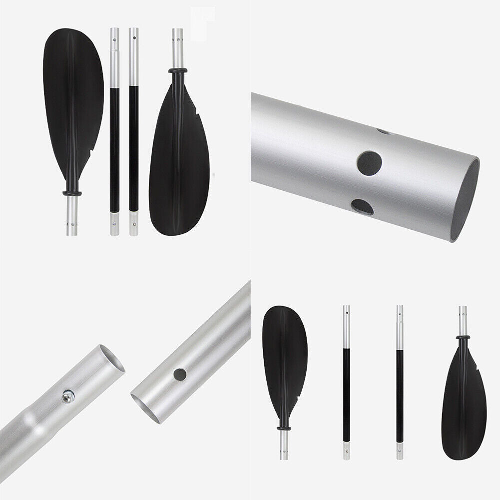 US Double-Ended Kayak Paddle 220cm Detachable Lightweight Aluminum Canoe Afloat