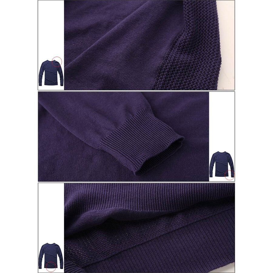 Round Neck Men's Spring Fall Sweater