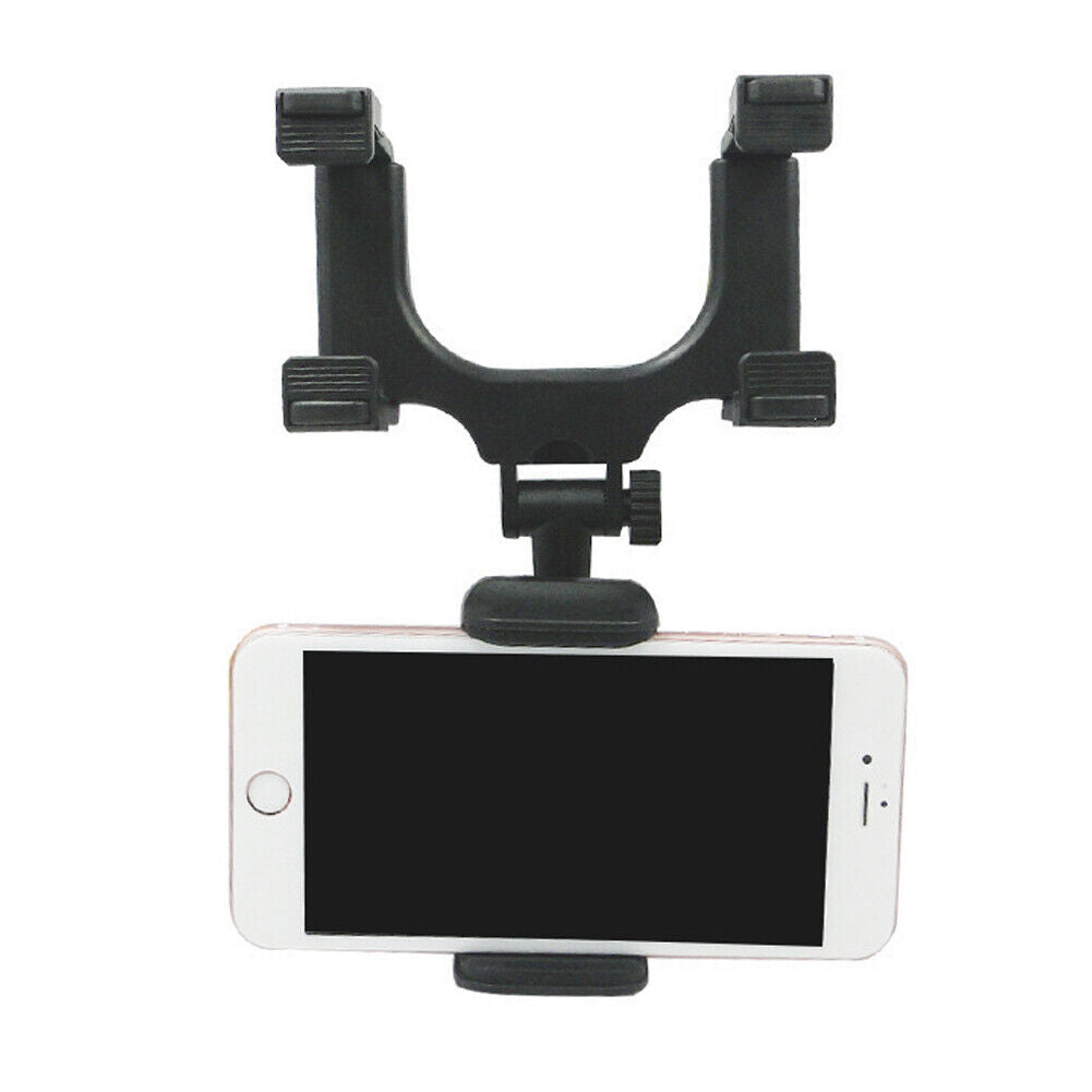US 2-4 Pc Car Rear View Mirror Mount Stand 360° Rotation Adjustable Phone Holder