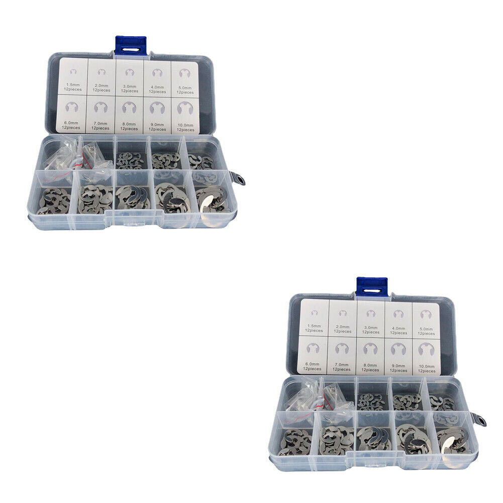 US 120 E Clips C CIRCLIPS Stainless Steel Kit Retaining Ring Assorted 1.5 - 10mm