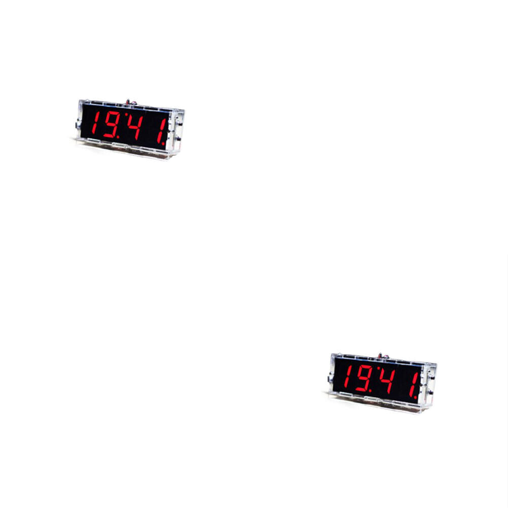 US DIY Digital Clock Kit 4-Digit Electronic LED Large Screen Light Control Time