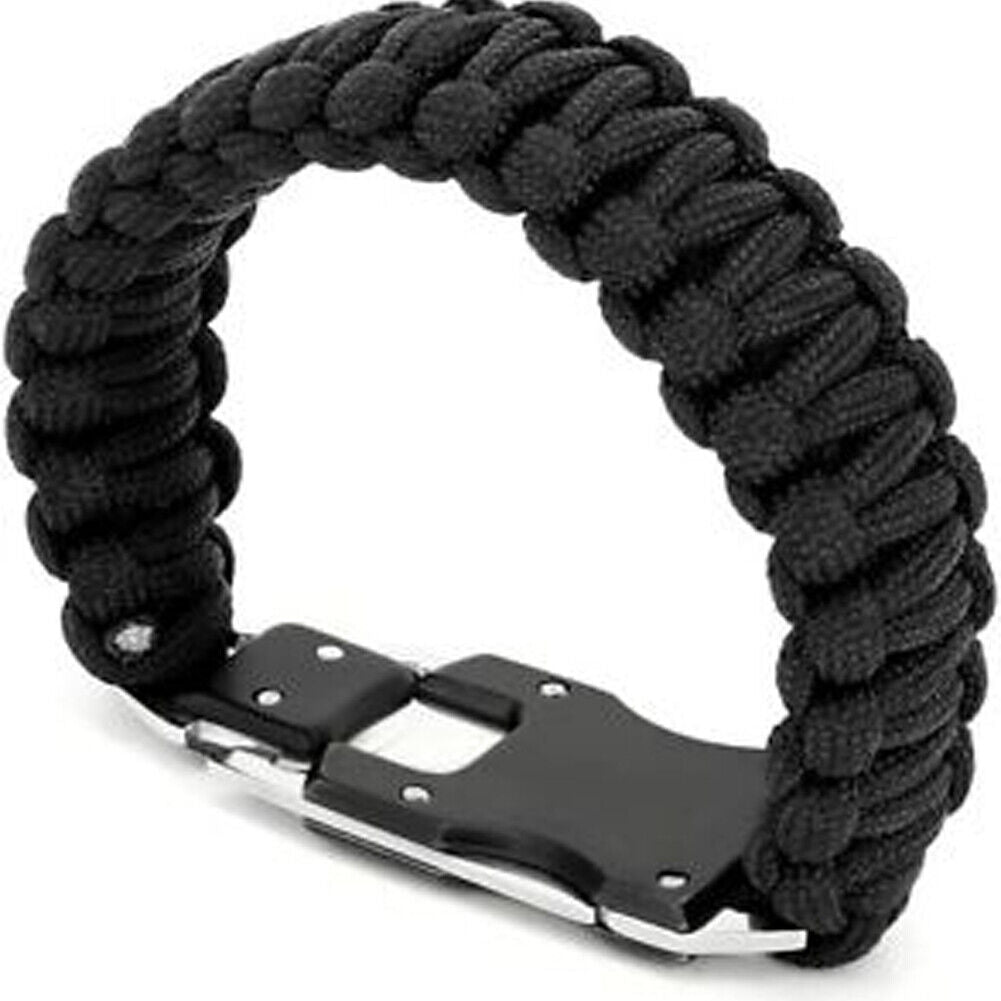 US 2-4 Pack Paracord Bracelet Survival Tactical Wrist Band Braided EDC Survival