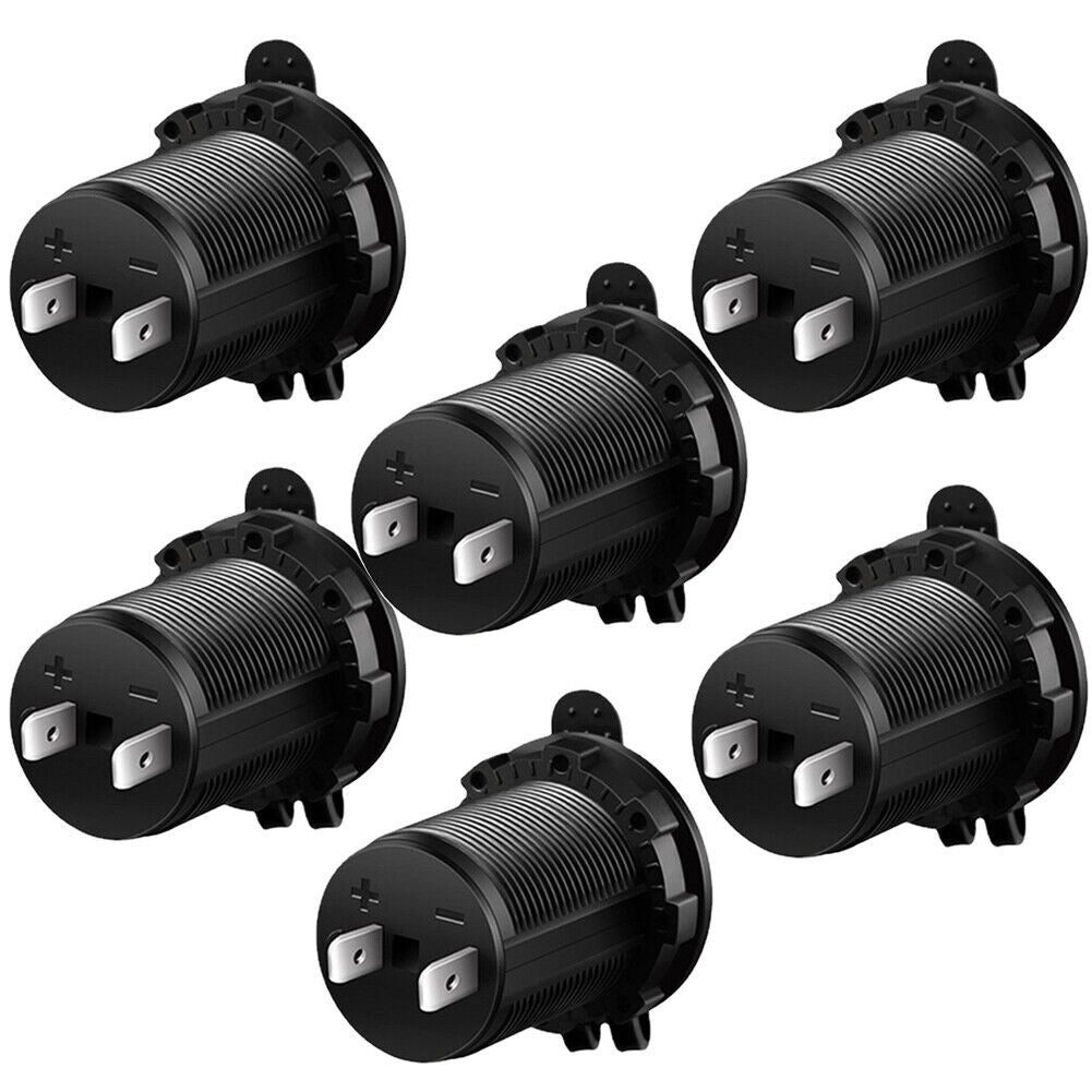 US 6-12Pc Cigarette Lighter Socket Marine Motorcycle ATV RV Lighter Power Outlet