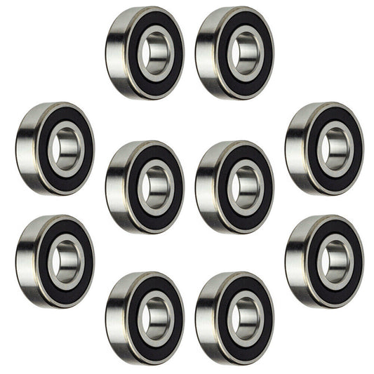 US 10-20Pack 608-2RS Wheel Bearings (for Any Product Using Skate Wheels) Chrome