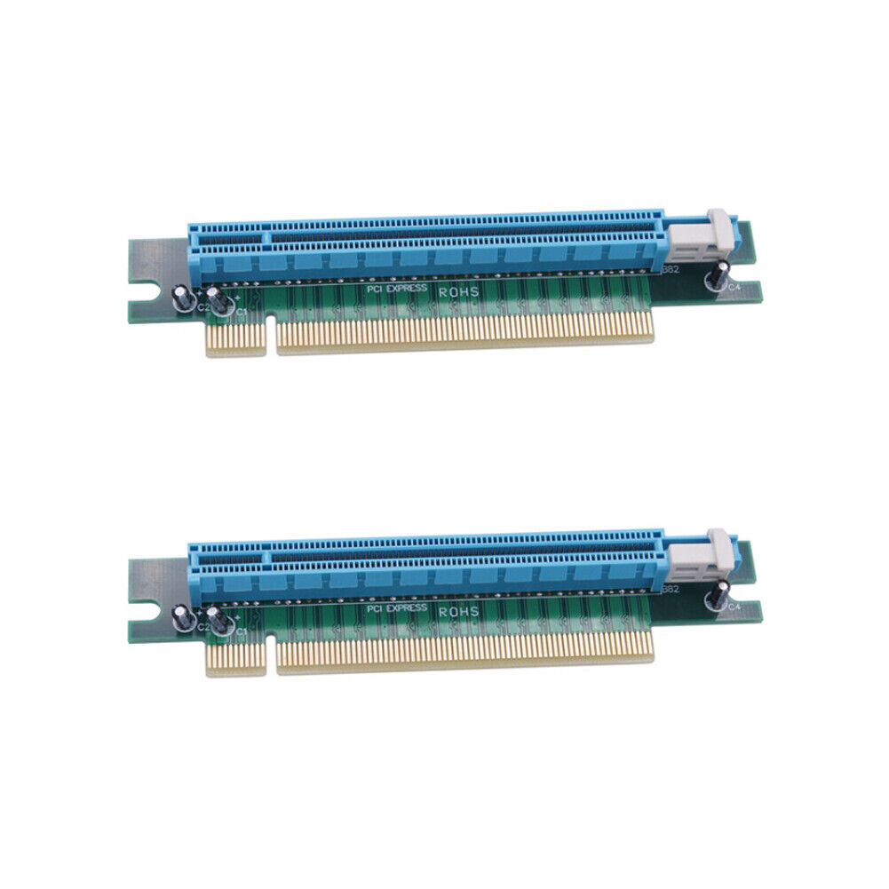 US 1-2 Pc PCI-E Express 16X90Degree Adapter Riser Card 1UComputer Server Chassis
