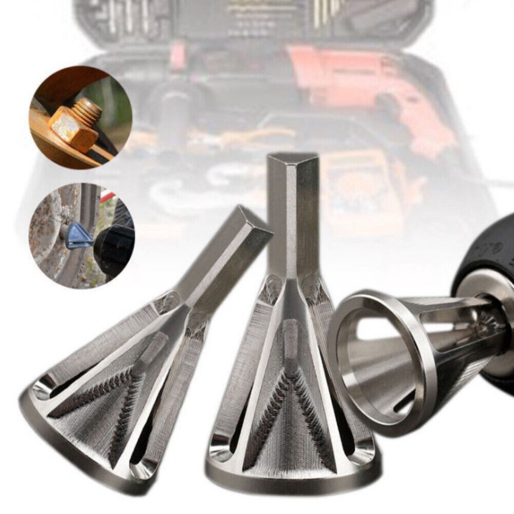 US 2-4 Pc Deburring External Chamfer Tool Stainless Steel Remove Burr Drill Bit