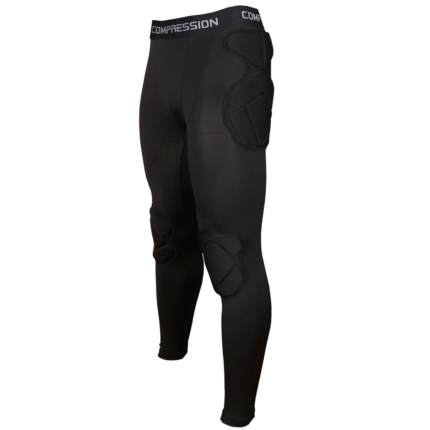Men's Padded Compression Pants Leggings for Soccer Basketball Paintball Hockey