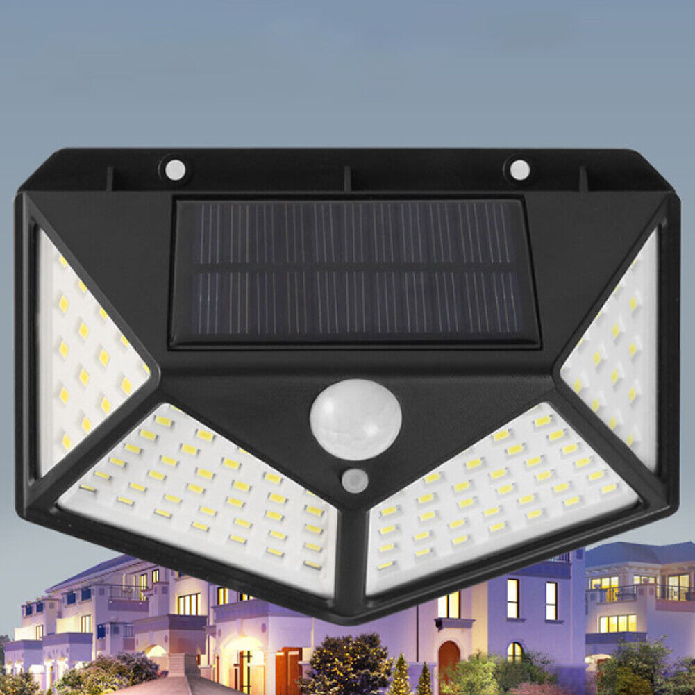 US 2-4 Pc Outdoor Solar Security Lights Motion Sensor Lights Wireless Waterproof