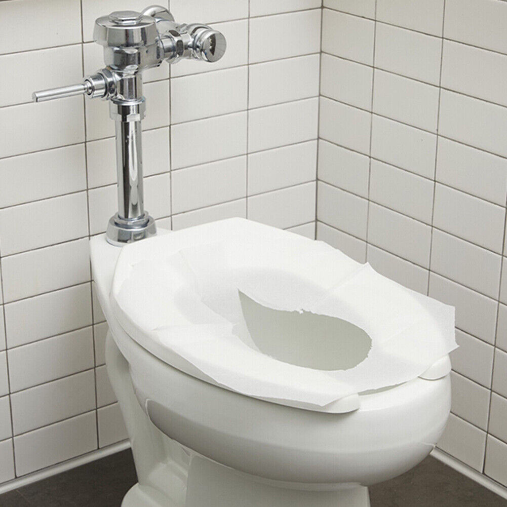 US 1000-2000 Sheets Disposable Seat Half-Fold Toilet Covers 14 x 16 Inches