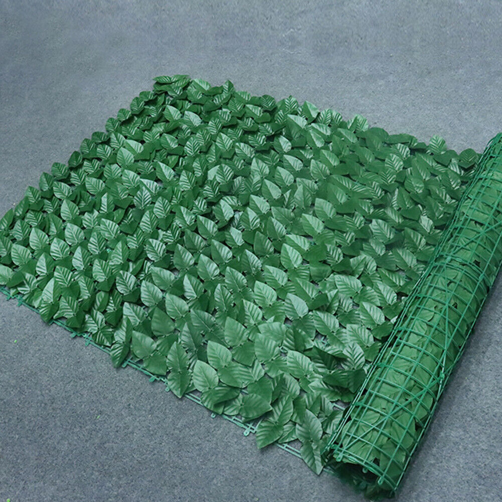 US 118"x39" Artificial Privacy Fence Wall Screen Faux Ivy Leaf Outdoor Decor