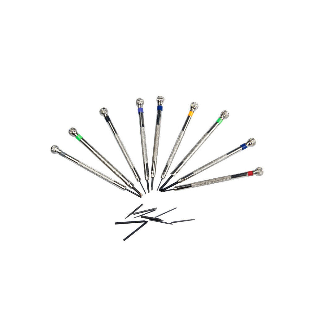 US 1-2 Set Precision Screwdriver Set Home Watch Jewelry Slotted Flat Blade Tools
