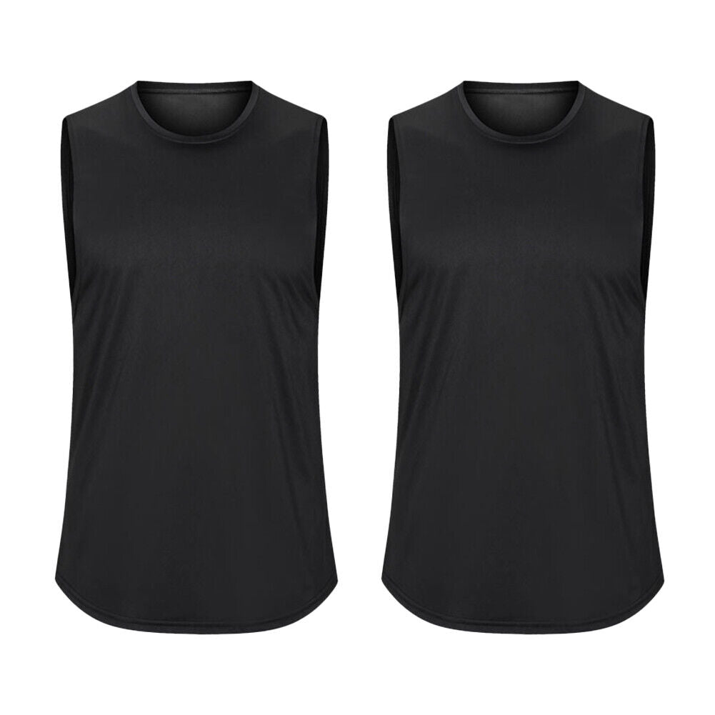 US Men Gym Muscle Singlets Workout Tank Top Bodybuilding Sleeveless T-shirt