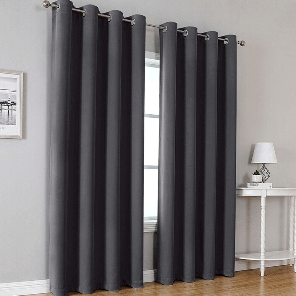 US Darkening Curtains Set 1 Panel Thermal Blackout Room Bedsure Bedding 52 x 84"