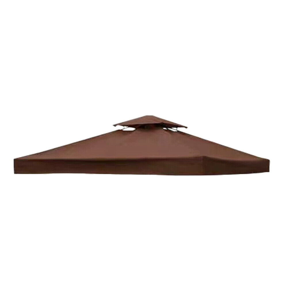 US 10'x10' Waterproof Gazebo 1 2Tier Top Replacement Canopy UV Sunshade Cover