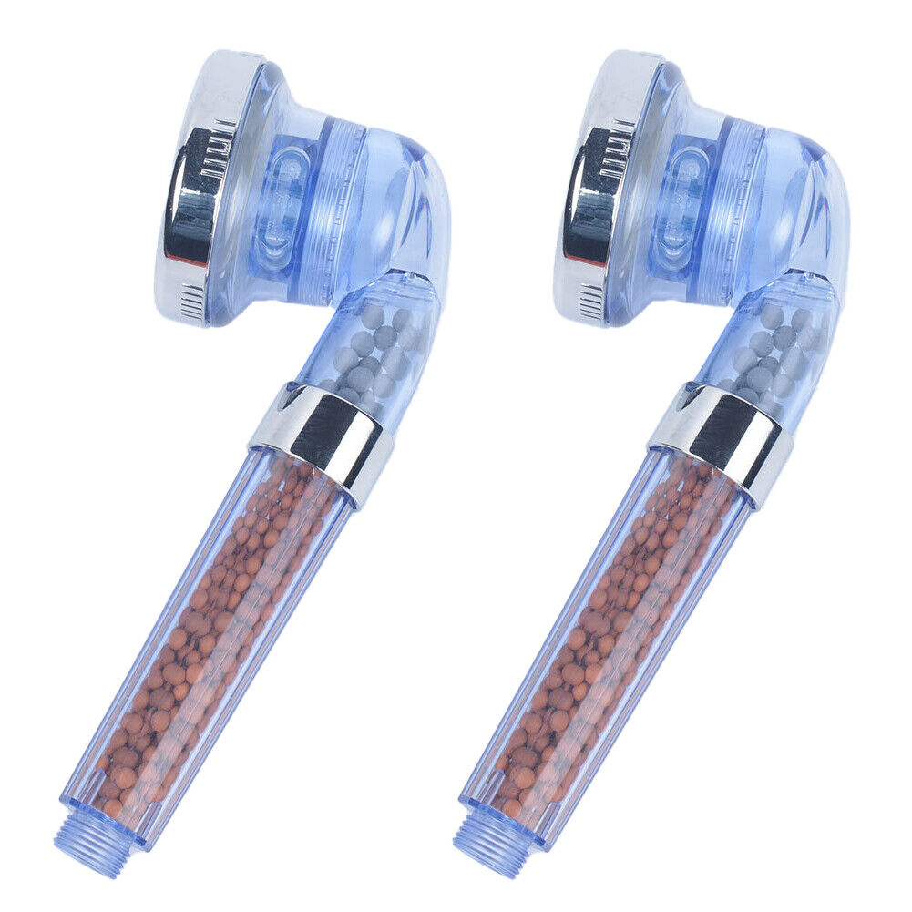 US 1~2Pc High Pressure Handheld Shower Head Water Saving Spray with Ionic Filter